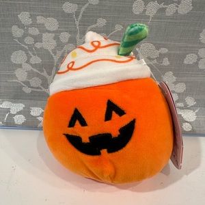 NWT Lester the Pumpkin Spice Latte PSL 4.5in Halloween Squishmallows